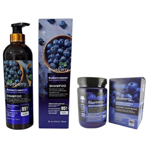 قیمت و خرید شامپو و ماسک داخل حمام بلوبری برند میگ