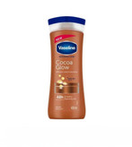 لوسیون بدن شکلاتی وازلین (Vaseline) مدل Cocoa Glow |۴۰۰ میلیلیتر | آبرسان و درخشانکننده